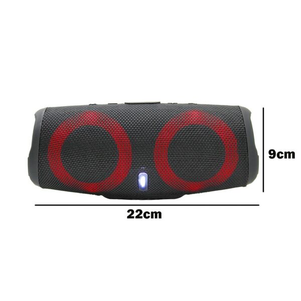 Caixa Caixinha De Som Bluetooth Pendrive Cartão SD Portátil 40w RGB - Imagem 2