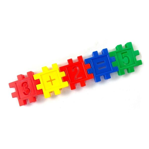 Brinquedo De Montar Blocos Infantil Números Coloridos - Imagem 6