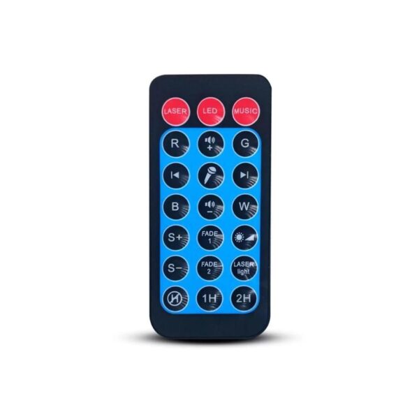 Luminária Abajur Projetor Estrelas Galáxia Caixa De Som Bluetooth RGB - Imagem 3