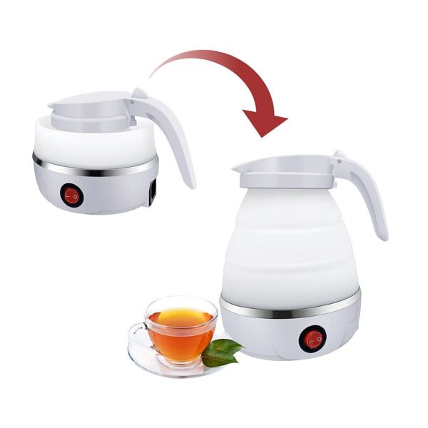 Chaleira Elétrica Dobrável Jarra Bule Silicone 600W 110v 600ml Portátil - Imagem 3
