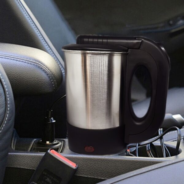 Chaleira Elétrica Portátil 12v Carro Chá Café Inox 500 ml - Imagem 3
