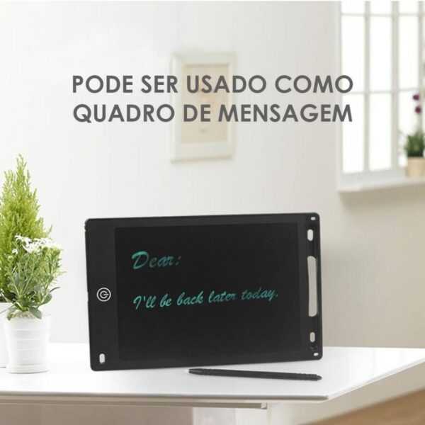 Tablet Infantil Lousa Mágica Digital LCD 8,5 Para Desenho Colorido - Imagem 5